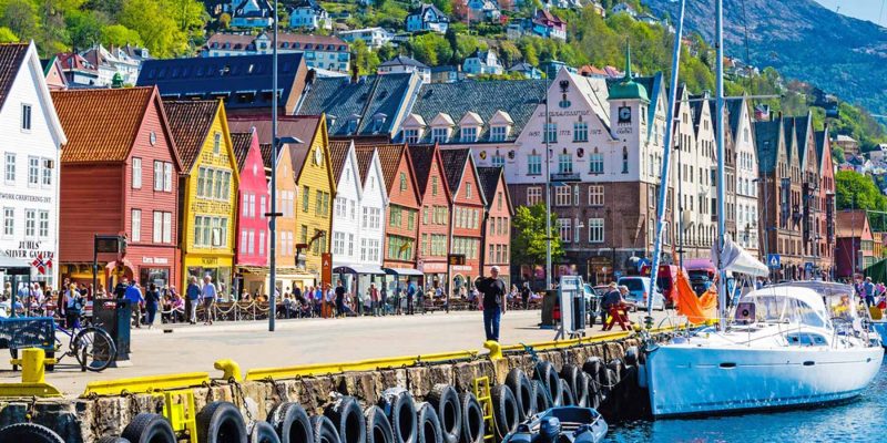 Bergen brygge hanzehuizen in Bergen