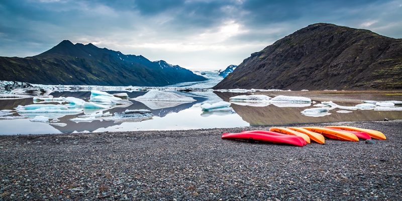 Kayak entre les icebergs en Islande avec Nordic