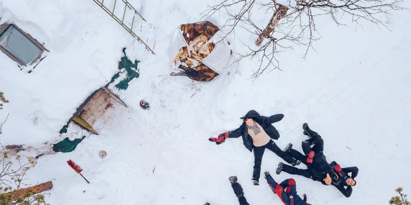 Kleine en gezellige groepen in de lodges in Lapland