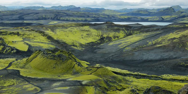 Paysage volcanique à Lakagigar, en Islande