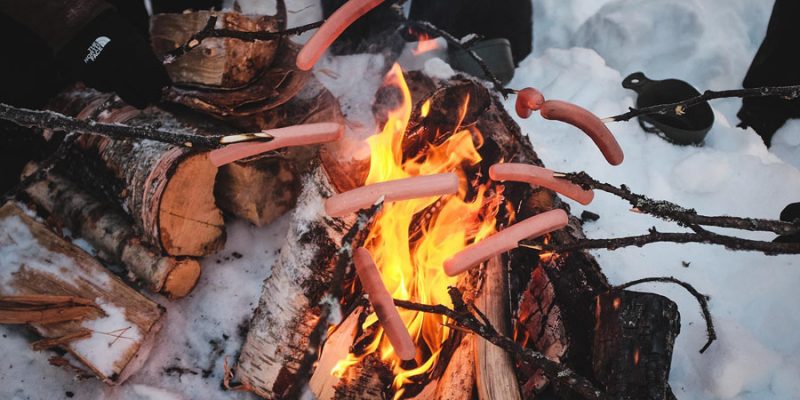 Lunch in de natuur tijdens een meerdaagse tocht