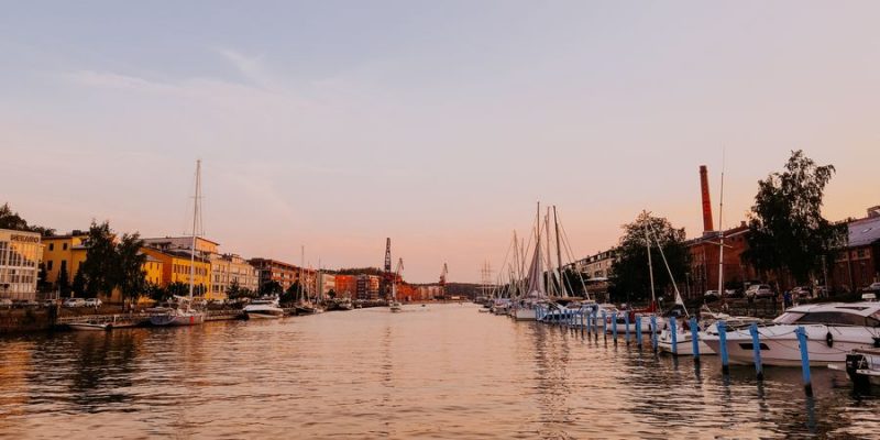 havenstad in Finland de oude stad Turku