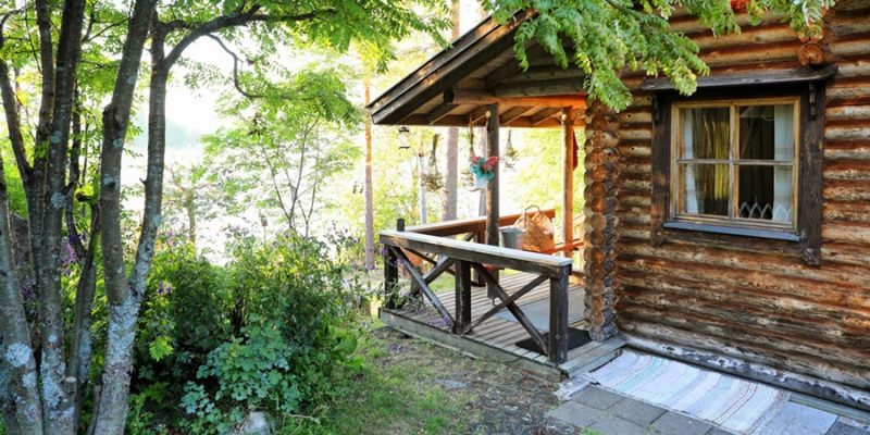 Cabane en bois rond en Finlande®-Tarvainen-Visit-Finland