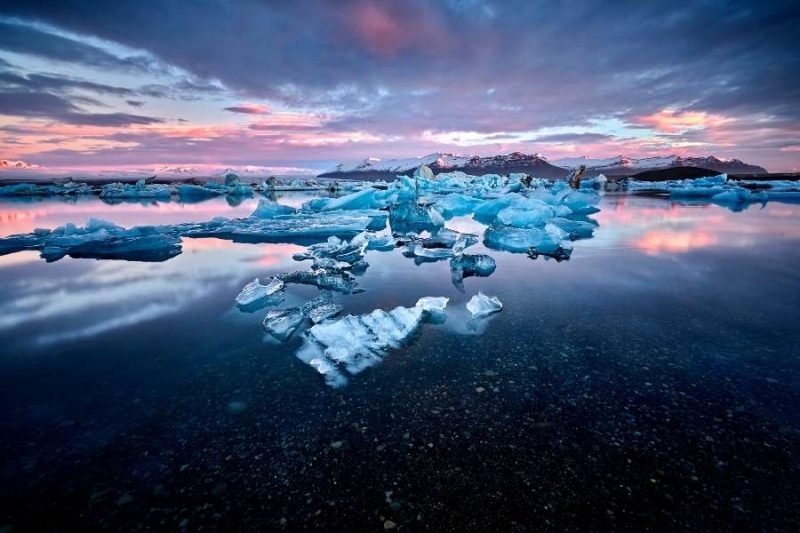 Lac glaciaire en Islande avec Nordic