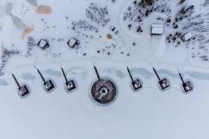 Les différentes cabines de l'Arctic Bath