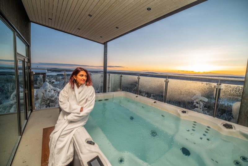 Sauna en Laponie avec Nordic